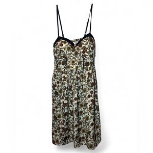 Band of Gypsies Paisley Floral Padded Cup Bustier Print Spaghetti Strap Dress XS